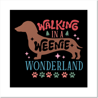 Walking in a Weenie Wonderland - Merry Dogmas Posters and Art